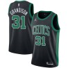 Black Ron Grandison Twill Basketball Jersey -Celtics #31 Grandison Twill Jerseys, FREE SHIPPING