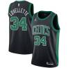 Black Clyde Lovellette Twill Basketball Jersey -Celtics #34 Lovellette Twill Jerseys, FREE SHIPPING