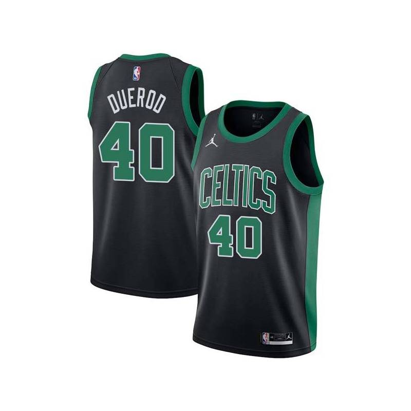 Black Terry Duerod Twill Basketball Jersey -Celtics #40 Duerod Twill Jerseys, FREE SHIPPING