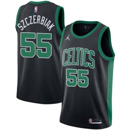 Black Wally Szczerbiak Twill Basketball Jersey -Celtics #55 Szczerbiak Twill Jerseys, FREE SHIPPING