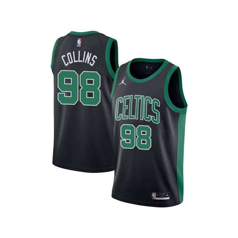 Black Jason Collins Twill Basketball Jersey -Celtics #98 Collins Twill Jerseys, FREE SHIPPING