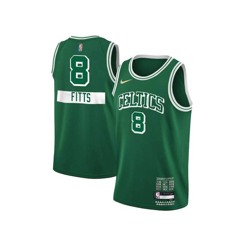 2021-22City Malik Fitts Celtics #8 Twill Basketball Jersey FREE SHIPPING