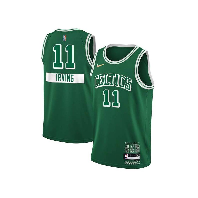 2021-22City Kyrie Irving Celtics #11 Twill Basketball Jersey FREE SHIPPING