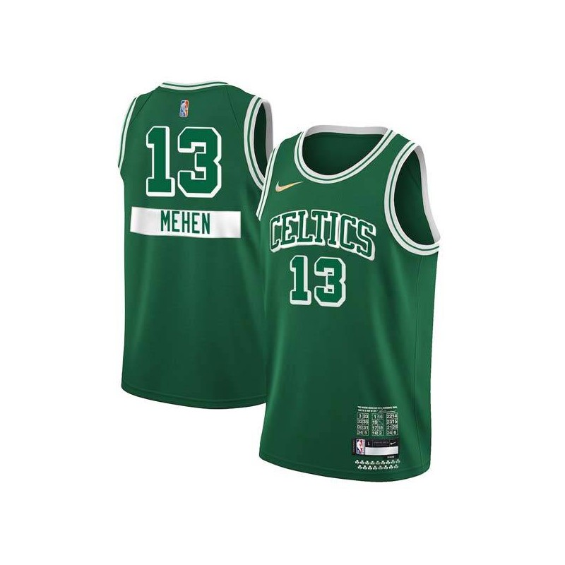 2021-22City Dick Mehen Celtics #13 Twill Basketball Jersey FREE SHIPPING