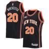 2021-22City Kennard Winchester Twill Basketball Jersey -Knicks #20 Winchester Twill Jerseys, FREE SHIPPING