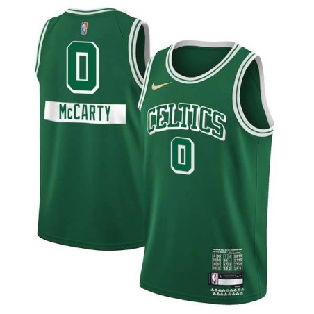 2021-22City Walter McCarty Twill Basketball Jersey -Celtics #0 McCarty Twill Jerseys, FREE SHIPPING