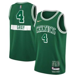 2021-22City Wyndol Gray Twill Basketball Jersey -Celtics #4 Gray Twill Jerseys, FREE SHIPPING
