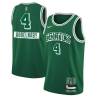 2021-22City Alaa Abdelnaby Twill Basketball Jersey -Celtics #4 Abdelnaby Twill Jerseys, FREE SHIPPING