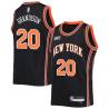 2021-22City Ron Grandison Twill Basketball Jersey -Knicks #20 Grandison Twill Jerseys, FREE SHIPPING