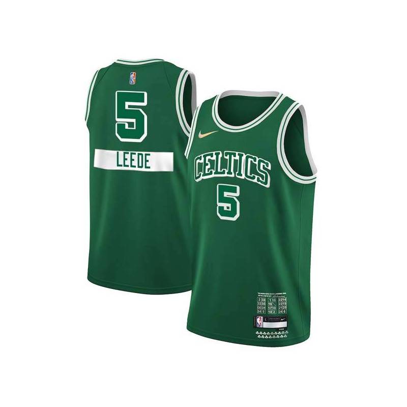 2021-22City Ed Leede Twill Basketball Jersey -Celtics #5 Leede Twill Jerseys, FREE SHIPPING