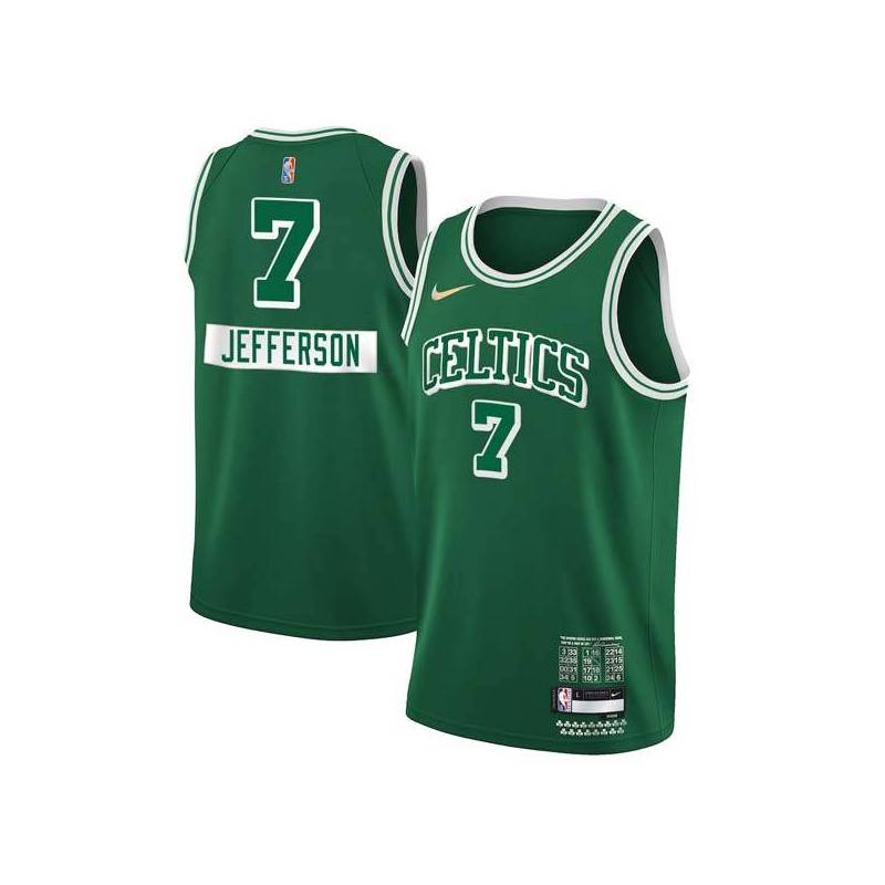 2021-22City Al Jefferson Twill Basketball Jersey -Celtics #7 Jefferson Twill Jerseys, FREE SHIPPING