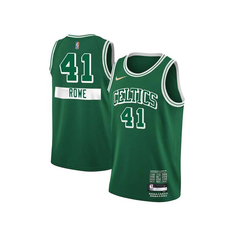 2021-22City Curtis Rowe Twill Basketball Jersey -Celtics #41 Rowe Twill Jerseys, FREE SHIPPING