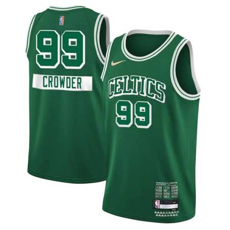 2021-22City Jae Crowder Twill Basketball Jersey -Celtics #99 Crowder Twill Jerseys, FREE SHIPPING
