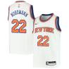 White Bevo Nordmann Twill Basketball Jersey -Knicks #22 Nordmann Twill Jerseys, FREE SHIPPING