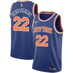 Blue Dave DeBusschere Twill Basketball Jersey -Knicks #22 DeBusschere Twill Jerseys, FREE SHIPPING