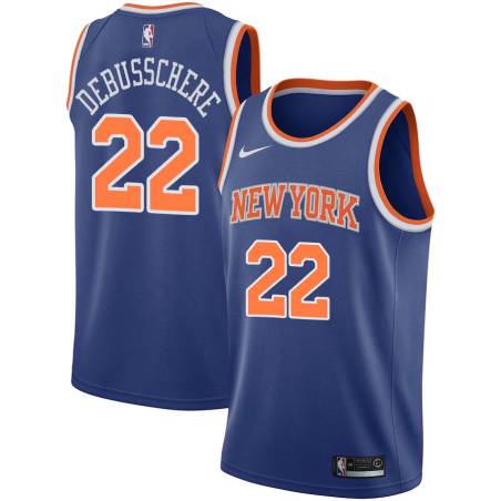 Blue Dave DeBusschere Twill Basketball Jersey -Knicks #22 DeBusschere Twill Jerseys, FREE SHIPPING