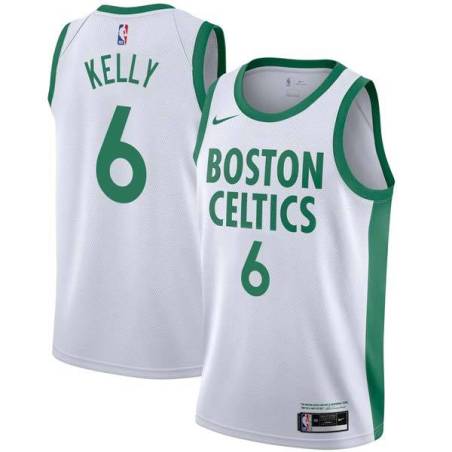 2020-21City Tom Kelly Twill Basketball Jersey -Celtics #6 Kelly Twill Jerseys, FREE SHIPPING