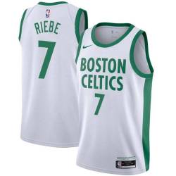 2020-21City Mel Riebe Twill Basketball Jersey -Celtics #7 Riebe Twill Jerseys, FREE SHIPPING