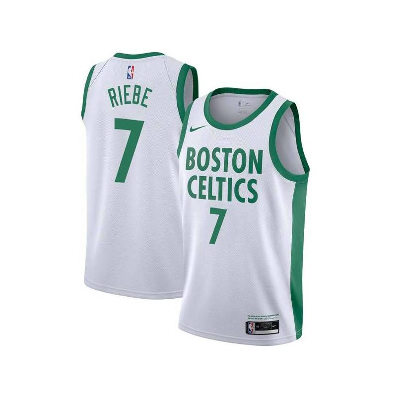 2020-21City Mel Riebe Twill Basketball Jersey -Celtics #7 Riebe Twill Jerseys, FREE SHIPPING