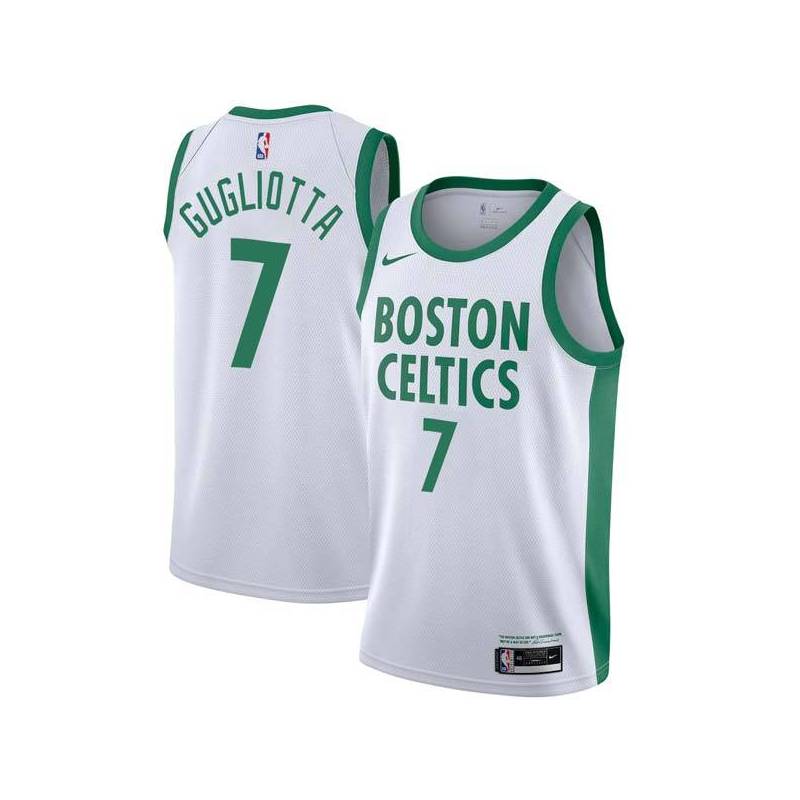 2020-21City Tom Gugliotta Twill Basketball Jersey -Celtics #7 Gugliotta Twill Jerseys, FREE SHIPPING