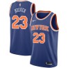 Blue Tom Hoover Twill Basketball Jersey -Knicks #23 Hoover Twill Jerseys, FREE SHIPPING