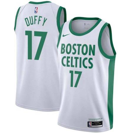 2020-21City Bob Duffy Twill Basketball Jersey -Celtics #17 Duffy Twill Jerseys, FREE SHIPPING