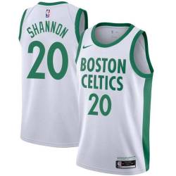 2020-21City Earl Shannon Twill Basketball Jersey -Celtics #20 Shannon Twill Jerseys, FREE SHIPPING