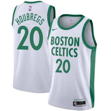 2020-21City Bob Houbregs Twill Basketball Jersey -Celtics #20 Houbregs Twill Jerseys, FREE SHIPPING