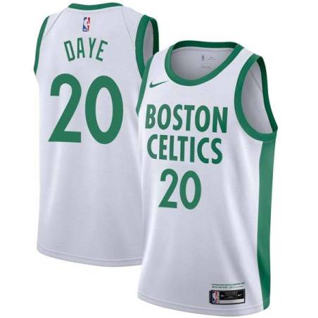 2020-21City Darren Daye Twill Basketball Jersey -Celtics #20 Daye Twill Jerseys, FREE SHIPPING