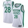 2020-21City Willie Williams Twill Basketball Jersey -Celtics #28 Williams Twill Jerseys, FREE SHIPPING