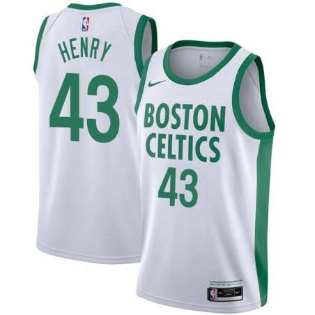 2020-21City Conner Henry Twill Basketball Jersey -Celtics #43 Henry Twill Jerseys, FREE SHIPPING