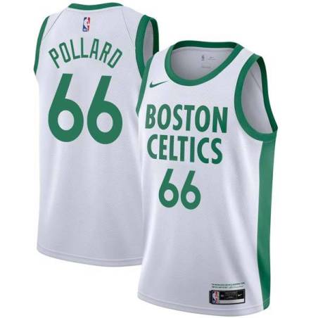 2020-21City Scot Pollard Twill Basketball Jersey -Celtics #66 Pollard Twill Jerseys, FREE SHIPPING