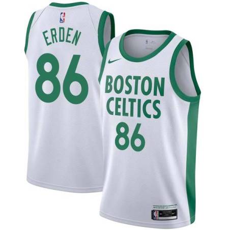 2020-21City Semih Erden Twill Basketball Jersey -Celtics #86 Erden Twill Jerseys, FREE SHIPPING