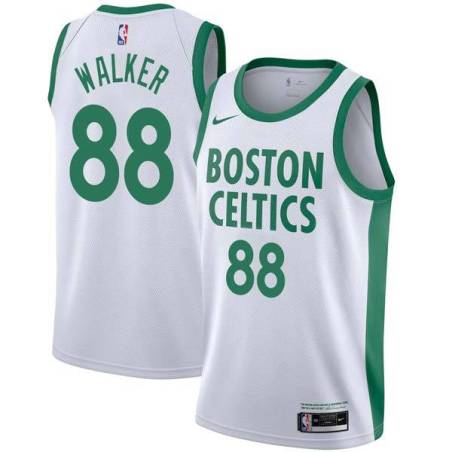 2020-21City Antoine Walker Twill Basketball Jersey -Celtics #88 Walker Twill Jerseys, FREE SHIPPING