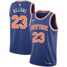 Blue Derrick Williams Twill Basketball Jersey -Knicks #23 Williams Twill Jerseys, FREE SHIPPING