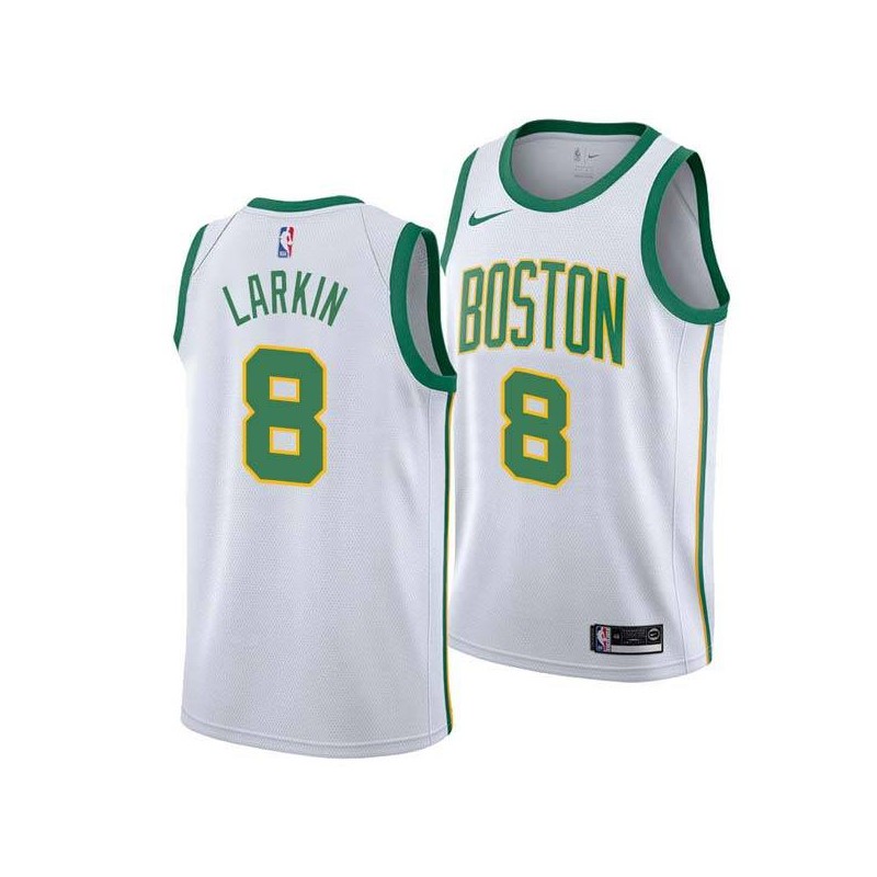 2018-19City Shane Larkin Celtics #8 Twill Basketball Jersey FREE SHIPPING