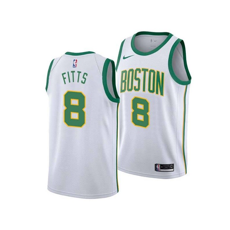 2018-19City Malik Fitts Celtics #8 Twill Basketball Jersey FREE SHIPPING