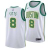 2018-19City Malik Fitts Celtics #8 Twill Basketball Jersey FREE SHIPPING