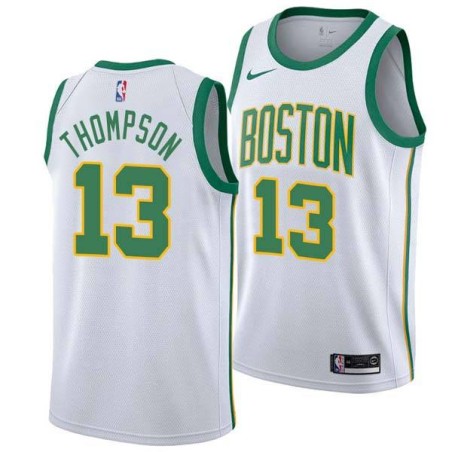 2018-19City Tristan Thompson Celtics #13 Twill Basketball Jersey FREE SHIPPING