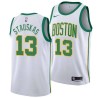 2018-19City Nik Stauskas Celtics #13 Twill Basketball Jersey FREE SHIPPING