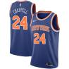 Blue Len Chappell Twill Basketball Jersey -Knicks #24 Chappell Twill Jerseys, FREE SHIPPING