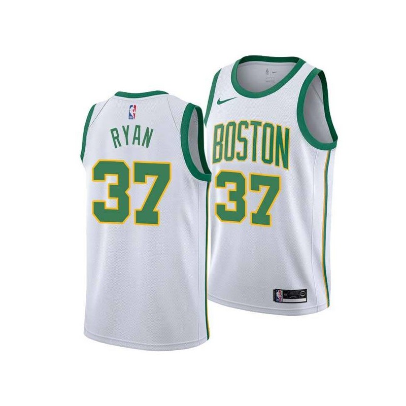 2018-19City Matt Ryan Celtics #37 Twill Basketball Jersey FREE SHIPPING
