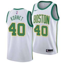 2018-19City Luke Kornet Celtics #40 Twill Basketball Jersey FREE SHIPPING