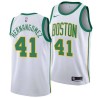 2018-19City Juancho Hernangomez Celtics #41 Twill Basketball Jersey FREE SHIPPING