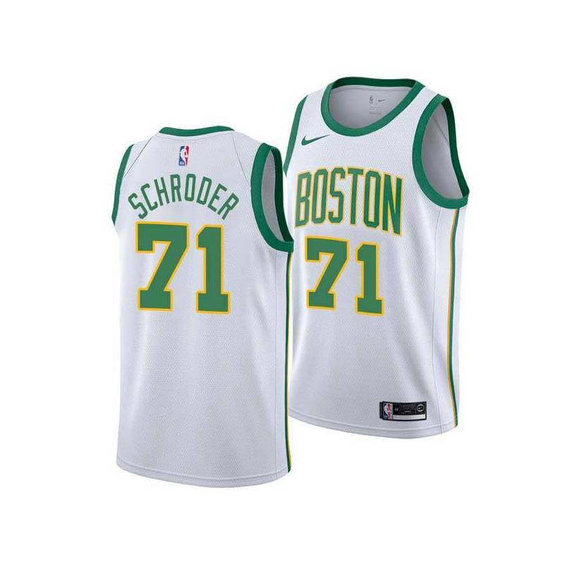 2018-19City Dennis Schroder Celtics #71 Twill Basketball Jersey FREE SHIPPING