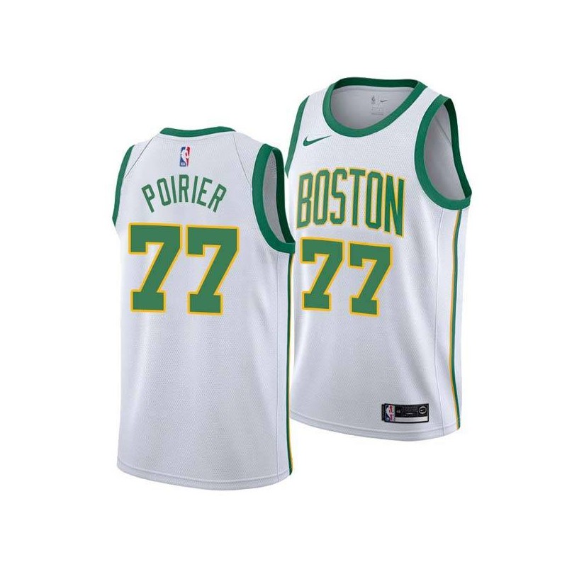 2018-19City Vincent Poirier Celtics #77 Twill Basketball Jersey FREE SHIPPING