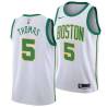 2018-19City Jamel Thomas Twill Basketball Jersey -Celtics #5 Thomas Twill Jerseys, FREE SHIPPING