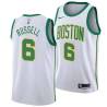 2018-19City Bill Russell Twill Basketball Jersey -Celtics #6 Russell Twill Jerseys, FREE SHIPPING