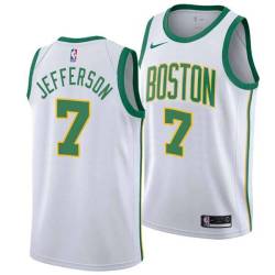 2018-19City Al Jefferson Twill Basketball Jersey -Celtics #7 Jefferson Twill Jerseys, FREE SHIPPING