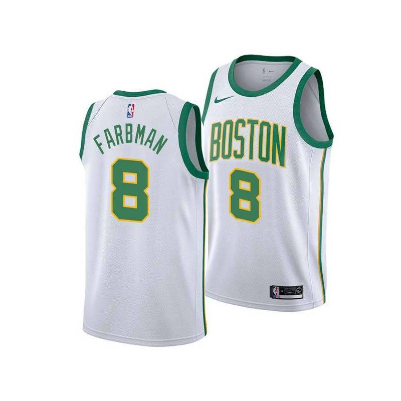 2018-19City Phil Farbman Twill Basketball Jersey -Celtics #8 Farbman Twill Jerseys, FREE SHIPPING